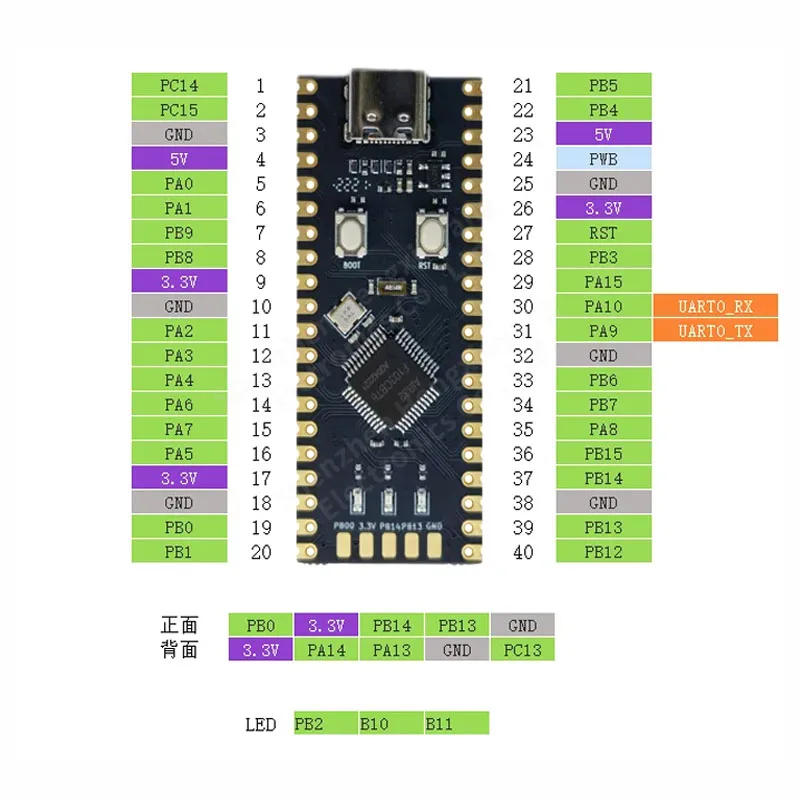 Blue Pill development board Air32F103CBT6 Core board 96K RAM 128K Flash compatible with STM32F103