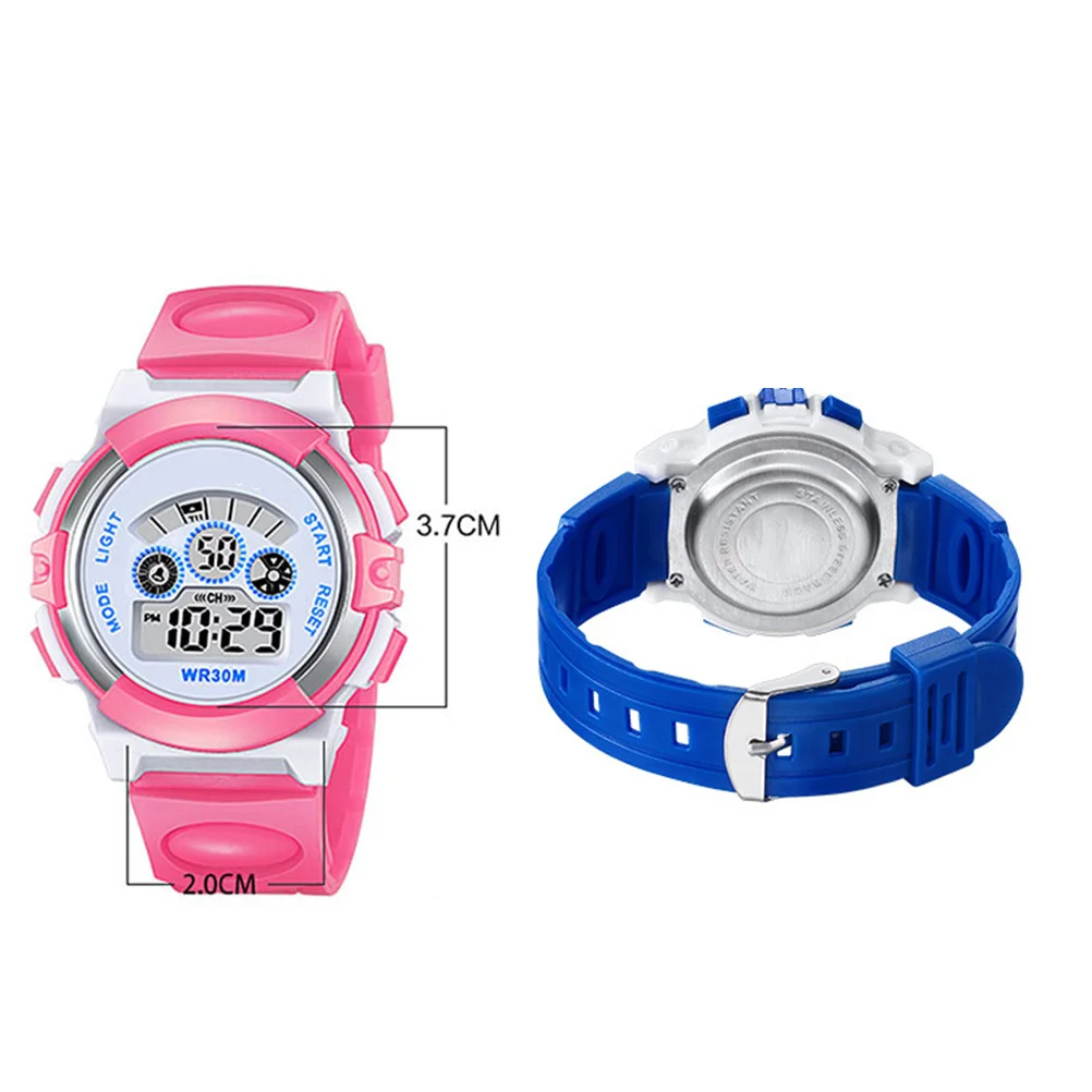 Waterproof Digital Watch Luminous Display with Alarm Stopwatch Function for 30M Water Resistance