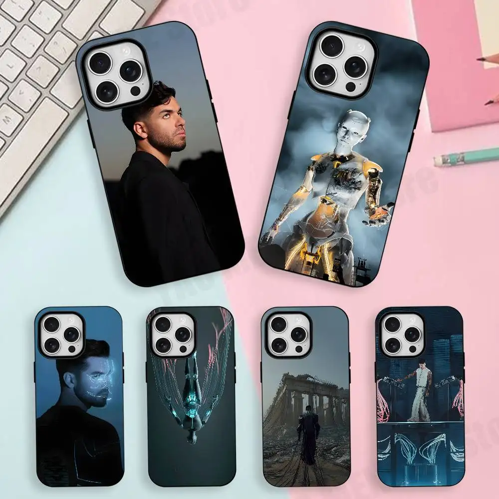 

Anyma DJ HOT Matte Silicone Soft Case For iPhone 17,17E,16,16E,15,14,13,12,11 Pro Max For Magnetic Shell Frosted Cover