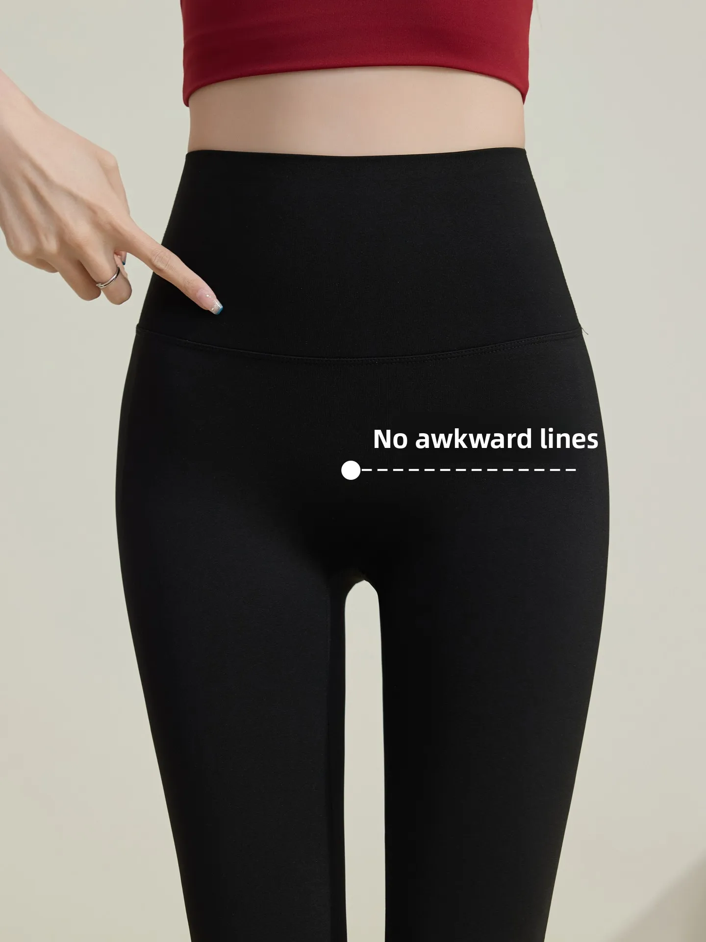 

Women's Fce Lined ark Pants High Waist Tight Fit Extra Thi Yoga Trousers Warm Cotton Pants Casual High Quali Faion