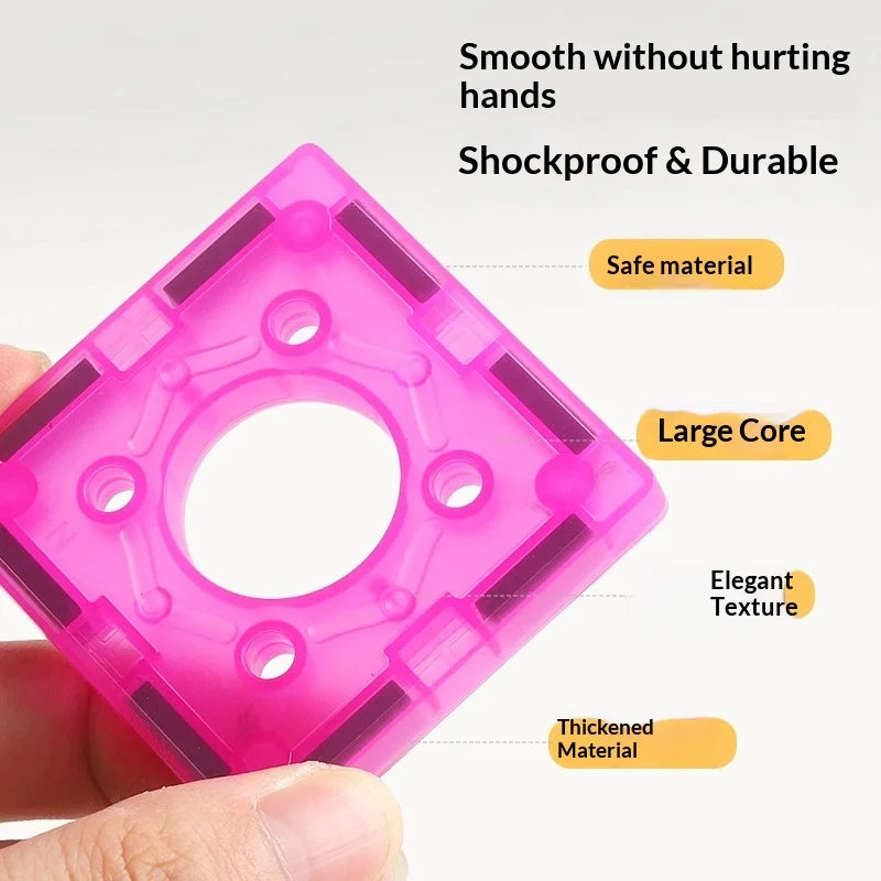 Edukacyjne klocki dla dzieci, budowanie z przerażającymi elementami, klocki DIY, tor z kulkami, magnetyczne klocki, zabawka intelektualna i uspokajająca.