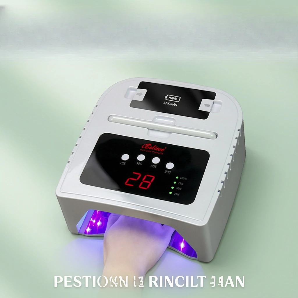 64W LED Nail Lamp for UV Gel Polish Curing, Portable UV LED Nail Dryer,Professional Manicure Lamp,Nail Art Tool,Salon & Home Use