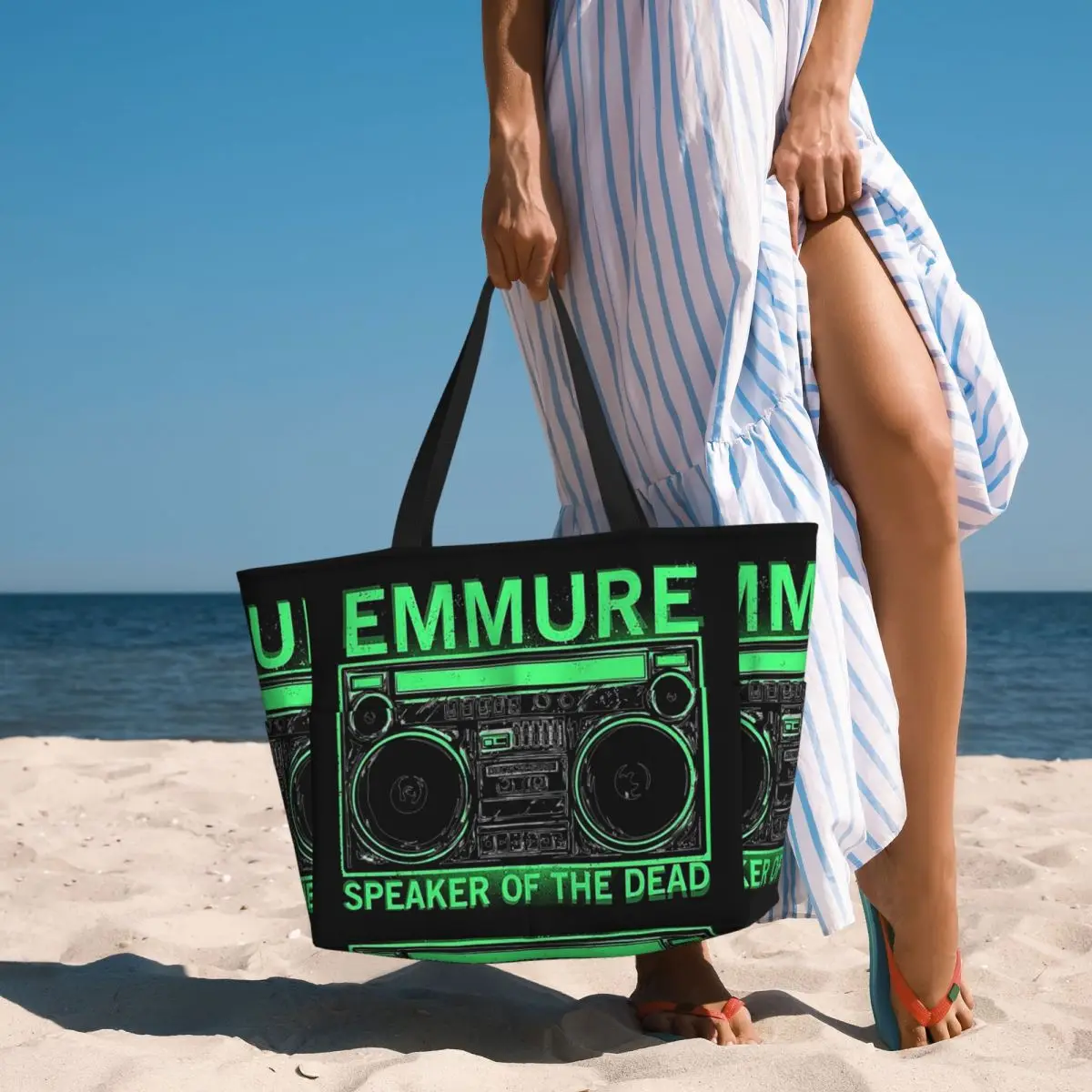

Emmure Speaker Of The Dead Beach Tote Bag Sport Gym Yoga Duffle Large Tote Bag Women Travel Bag Fitness bag
