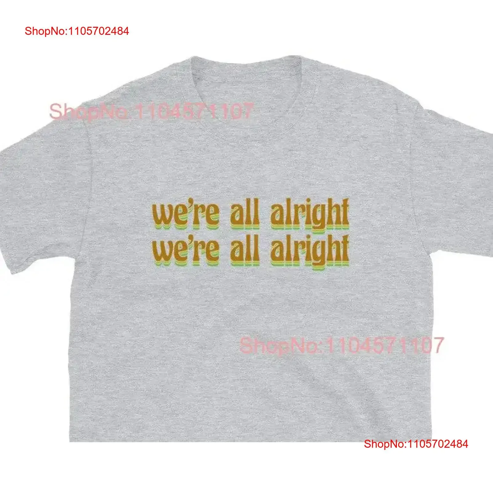 That 70s Show Retro Style T Shirt We're All Alright Vintage Hello Wisconsin vintage Washed Top For Everyday Wear Casual