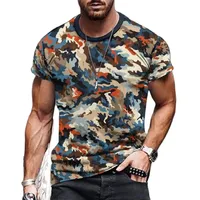 Solomon 3D Printed Men's T-shirts, Round Neck, Short Sleeves, Casual and Individual T-shirts, Summer Fashion
