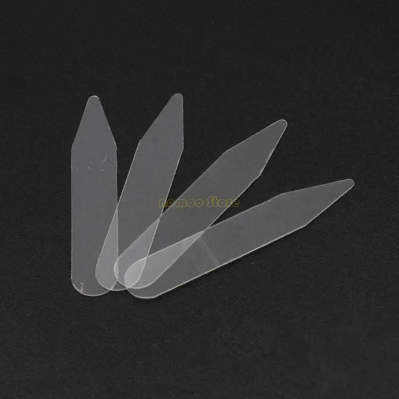 31BF 200 قطعة من طوق القميص الشفاف يدعم بقاء الياقة المقاومة لدرجات الحرارة العالية