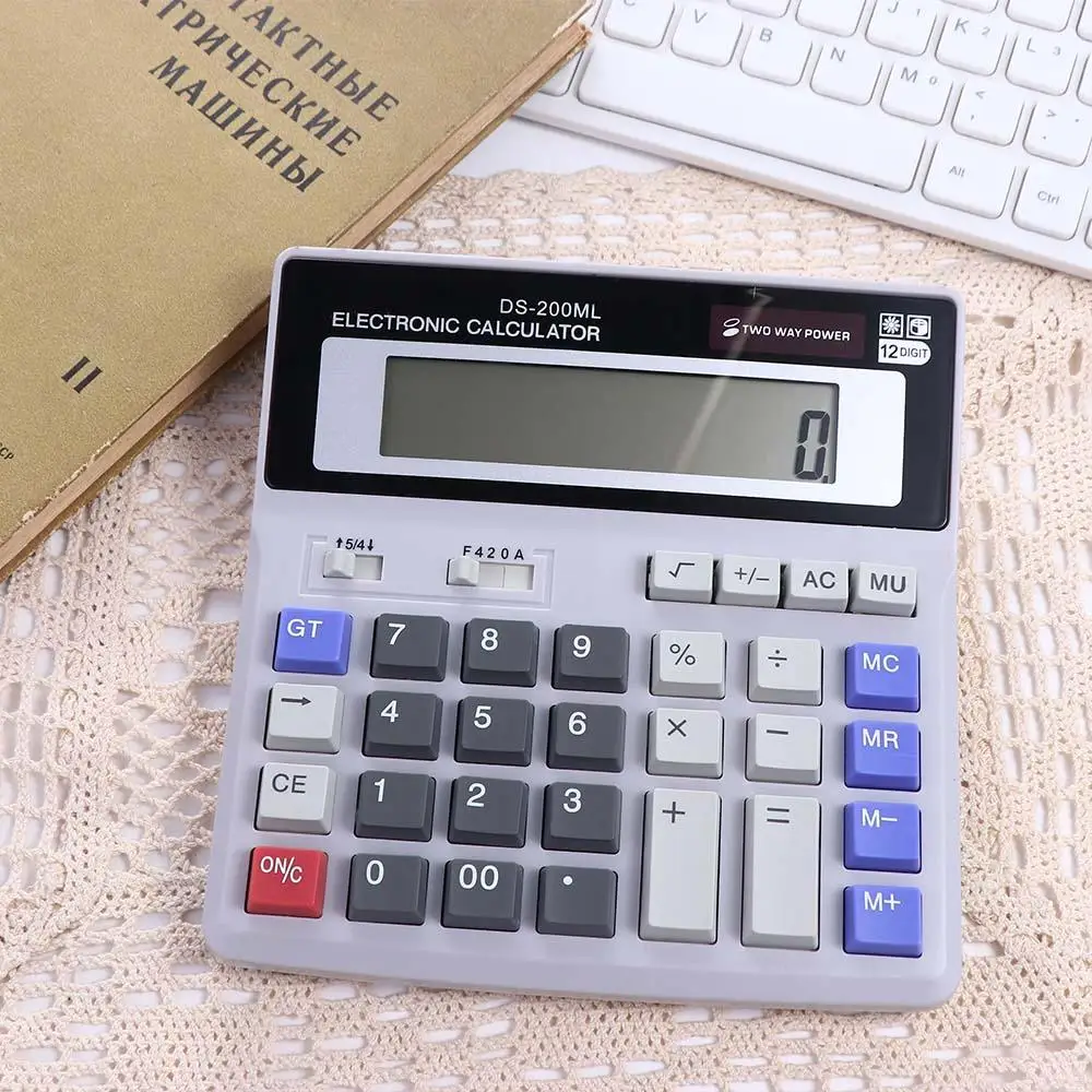 Calculator Big Buttons School Stationery Large Button Calculator 12 Digits Calculator Electronic Calculator Function Calculator