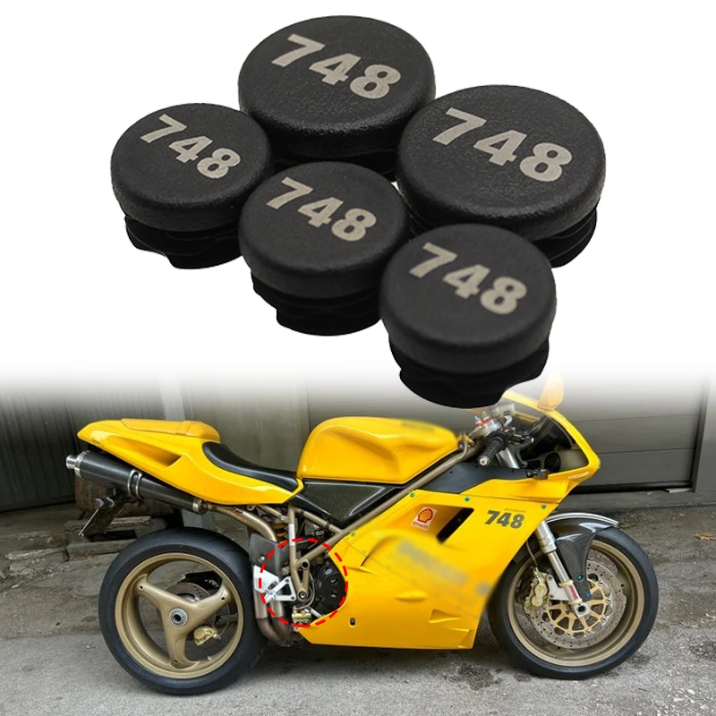 5pcs Frame Hole Cover Fit For Ducati 748 916 996 998 Motorcycle Accessorys Caps Plug Decorative Frame End Caps Set