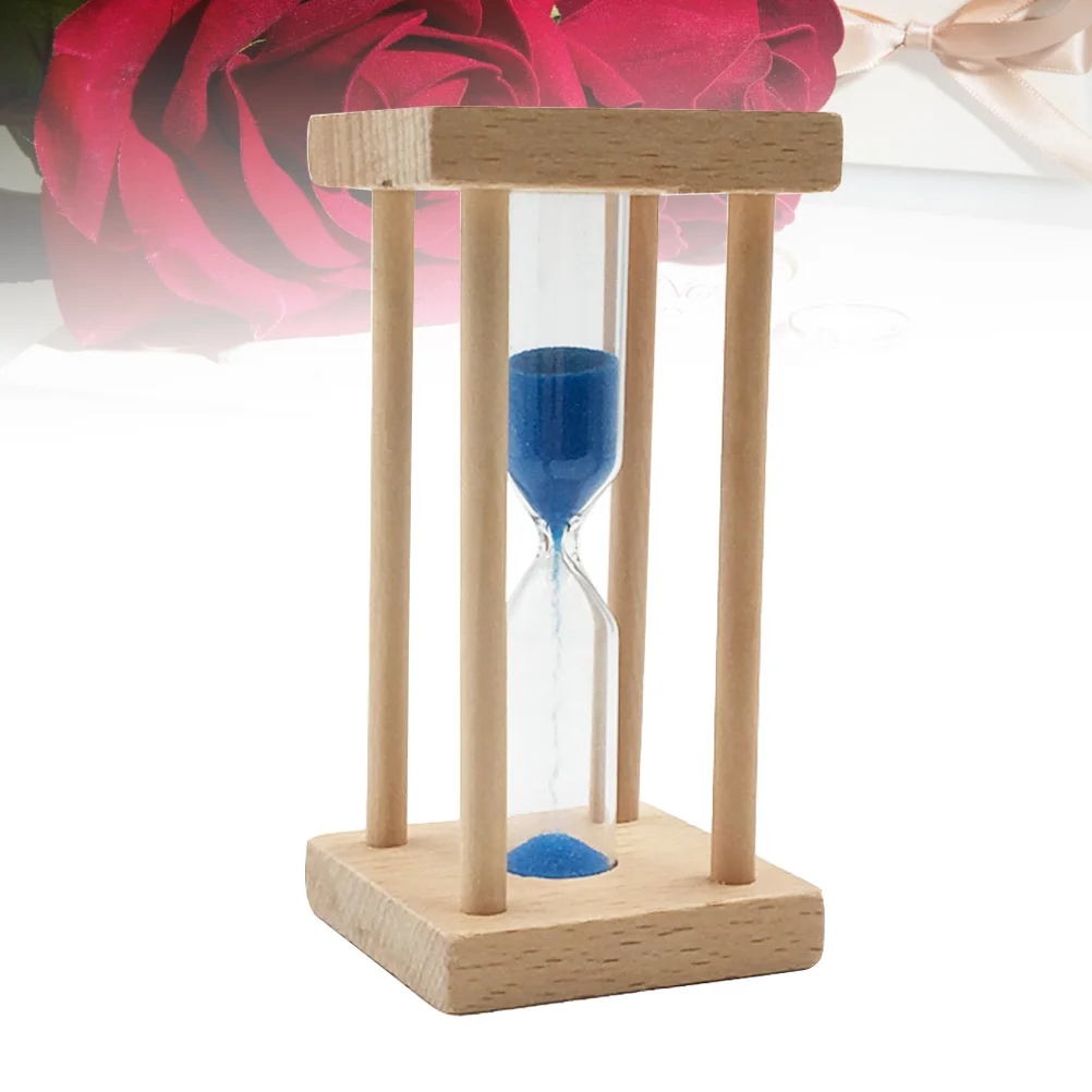 Mini Hourglass Timer Sandglass One Minute Sand Timer Sand Clock Home Decor Kids Gift (Blue Sand) sand hourglass