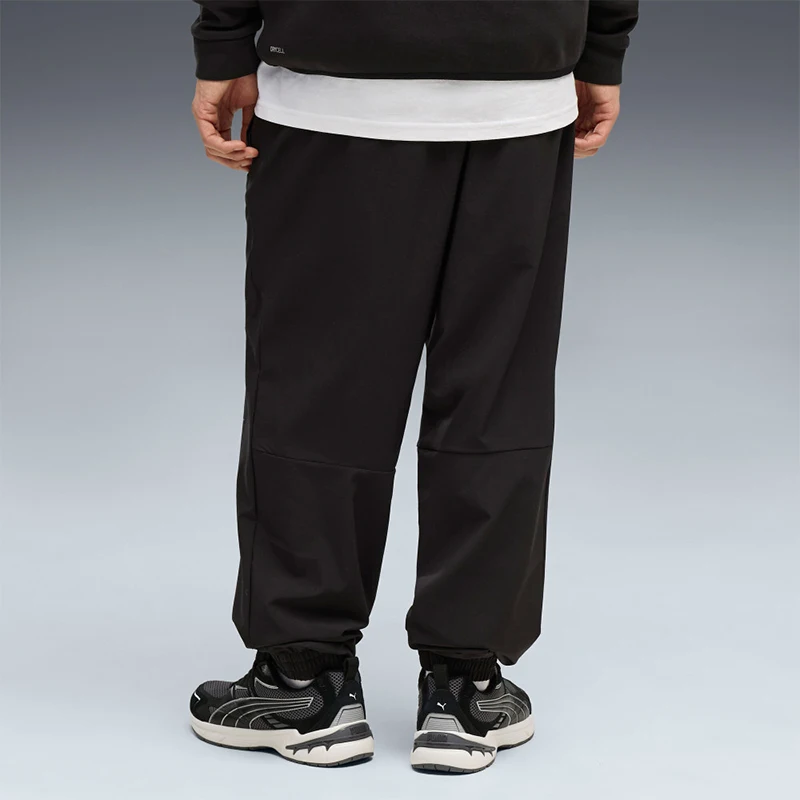 Puma genuine men's windproof, water-resistant, sun resistant, mid waist, ankle tied casual pants 696113-01