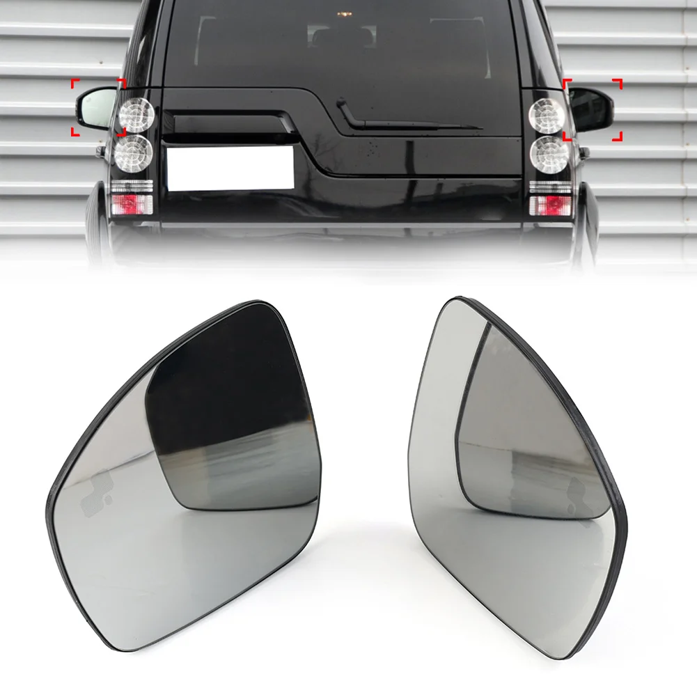 Car Side Mirror Rearview Mirror Glass Lens with Heated Blind Spot Assist For Land Rover Discovery 4 5 Range Rover Sport LR4 LR5