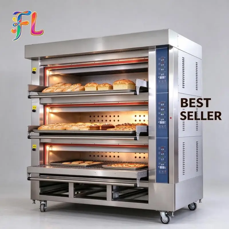 Commercial Baking Oven High Efficiency Convection Baking Machine Heat Insulation Shell Reduce Energy Loss Bakery