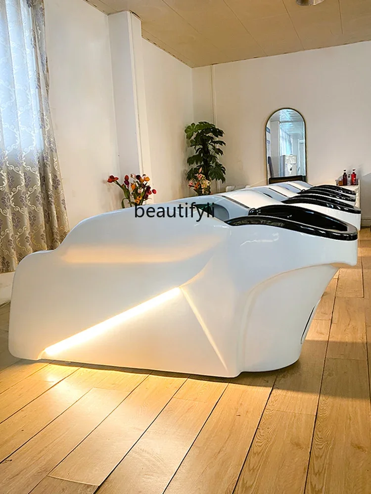 Intelligent Massage Shampoo Bed Automatic Massage Couch Beauty Salon Thai Head Therapy Steaming Bed