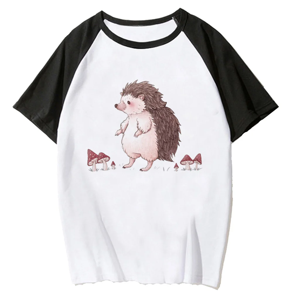 

Hedgehog t shirt women anime funny Y2K tshirt female designer comic harajuku clothing