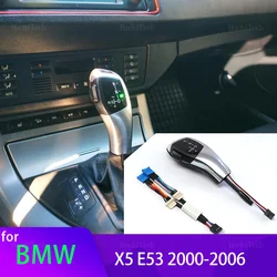 Car LED Handles Gear Shift Knob Lever Stick Head Replacement For BMW X5 E53 3.0i 4.4i 4.6is 4.8is 3.0d 2000-2006