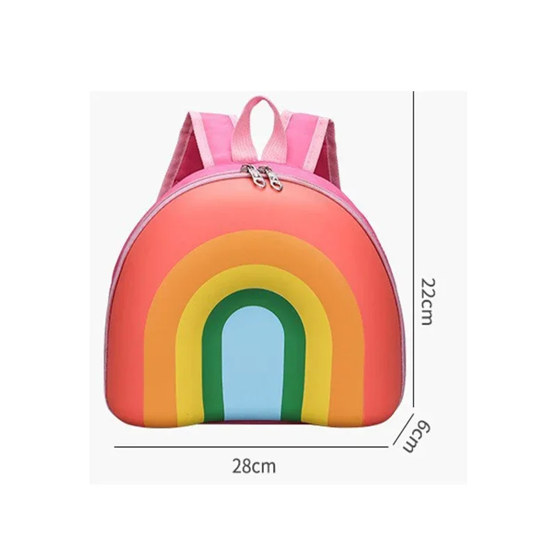 Cute Baby Kindergarten Schoolbags Cartoon Kids Backpack School Bag Toy Toddler Gifts Children Rainbow Kids Backpack