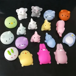 Cute Simulation Animal Stress Relief Toys Soft TPR Funny Squeeze Toys Kawaii Cat Dog Abreact Squishy Toys for Kids Adults