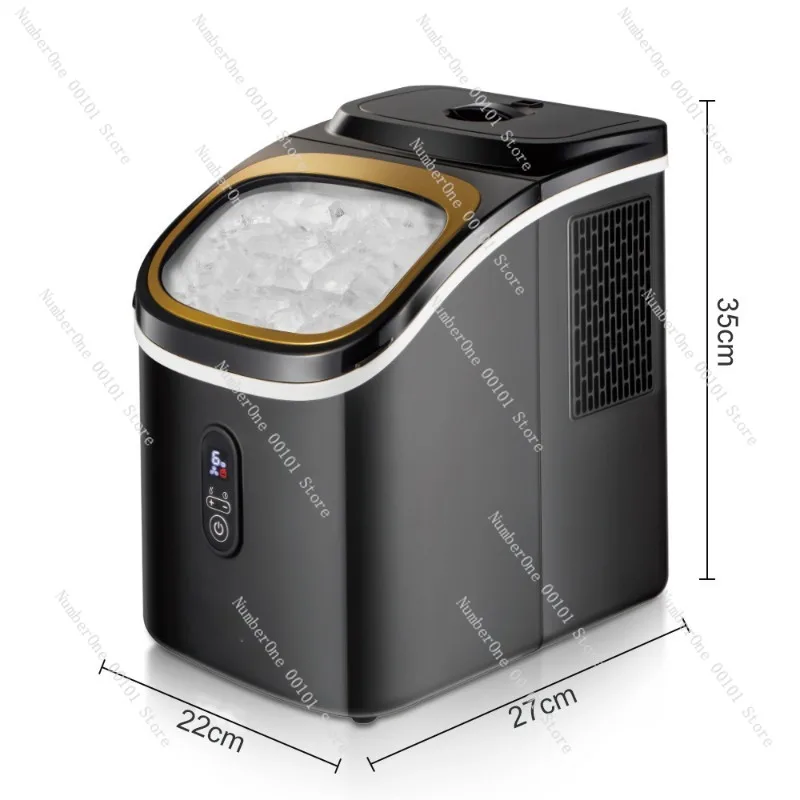 EU Plug Mini Ice Maker, Home Visible Automatic Bullet Ice Making Machine