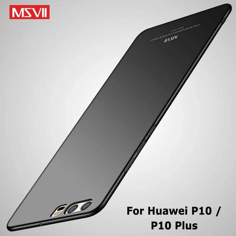 P10 Case Cover Msvii Slim Frosted Coque For Huawei P10 Lite Case P 10 Lite Hard PC Matte Cover For Huawei P10 Plus Phone Cases