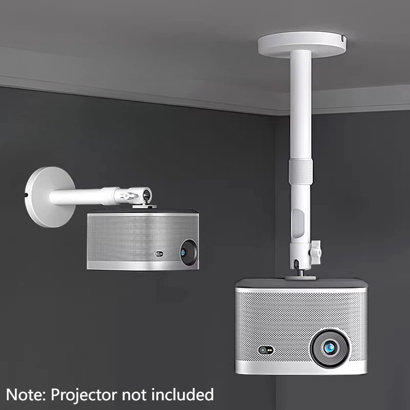 

Настенный/потолочный кронштейн для проектора, держатель для проекторов весом до 5 кг, настенное крепление из алюминиевого сплава