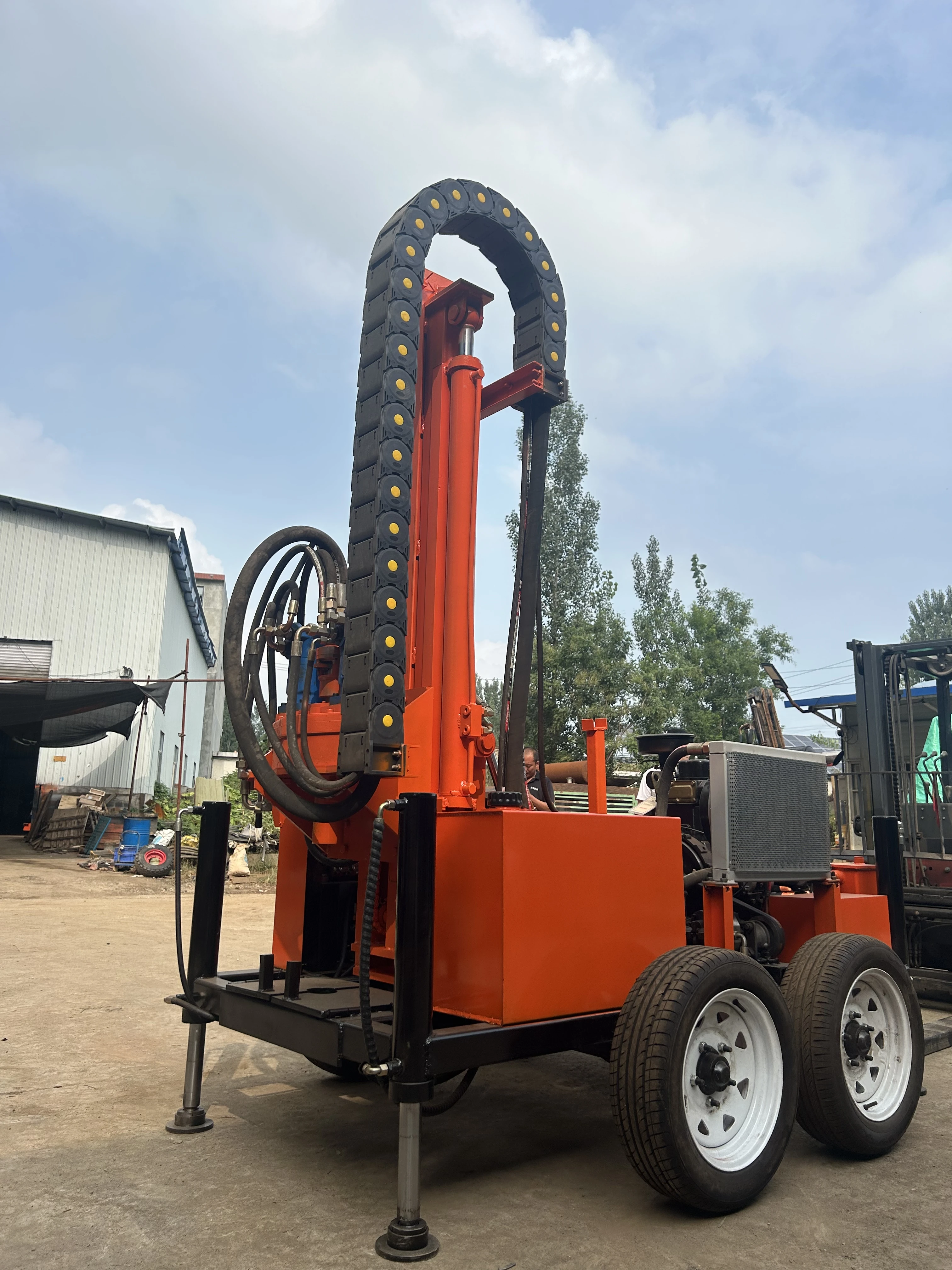 맞춤형 수중 시추기 유압 시스템 180m 200m 깊이 용량