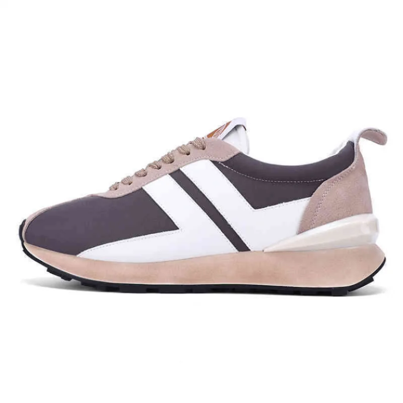 

Sports and leisure shoes, men's shoes, marathon oversized air cushioned shoes, fly woven all season rubber, wear-resistant, anti