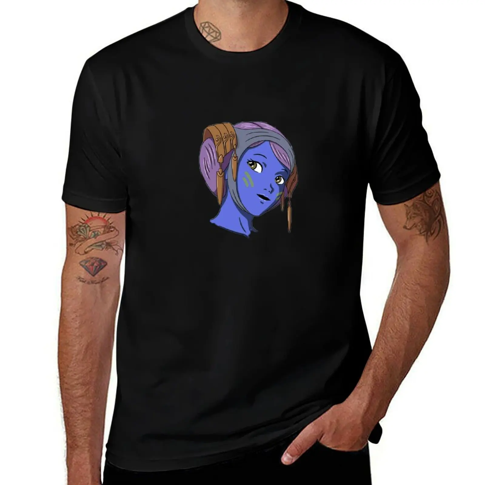 Camiseta Chuchi para hombre, Camiseta de algodón pesado, Camiseta de algodón negro lisa para hombre, paquete