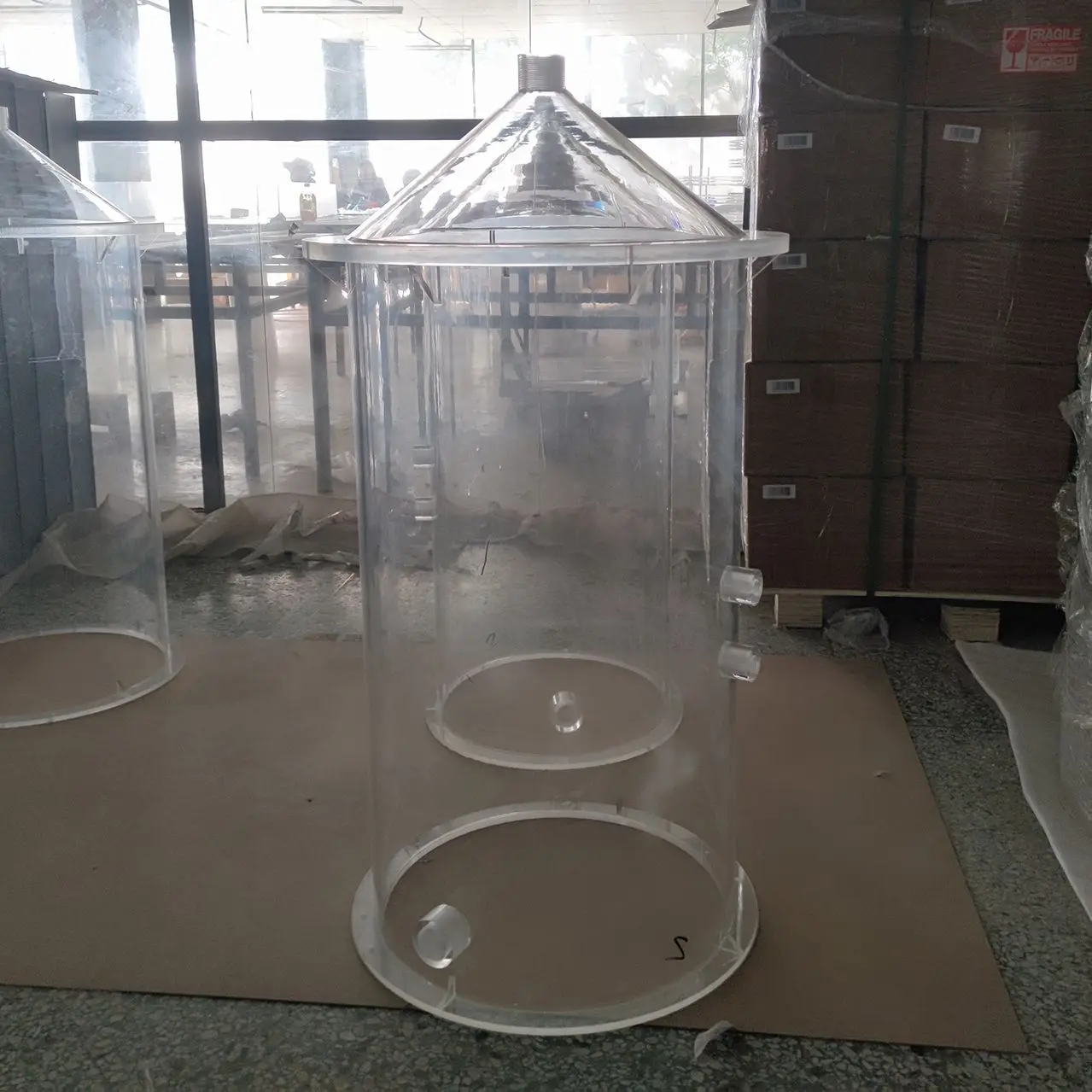 Transparent acrylic experimental instrument Precision plexiglass test props