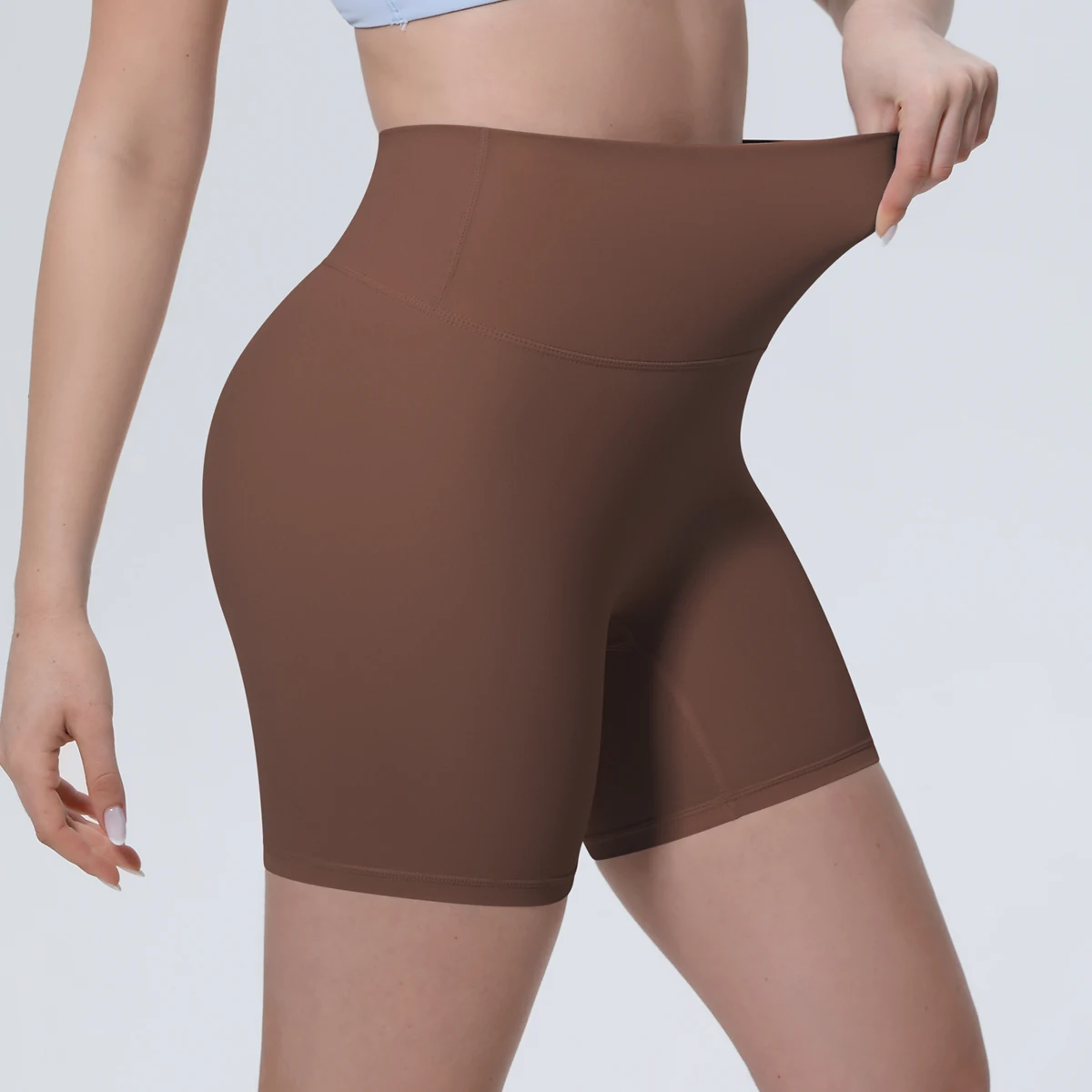 20 Farben Hochelastische Schnelltrocknende Nahtlose Yoga-Shorts Gym-Sport-Peach-Butt-Shorts mit Hoher Taille Lauf- und Fitness-Shorts Workout-Shorts – Detail 8