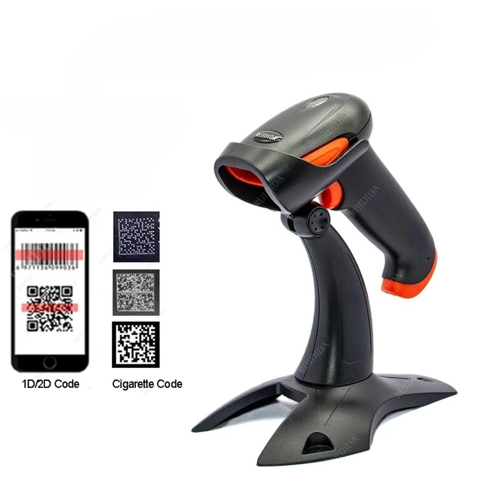 

Проводной сканер QR-кода или беспроводной считыватель штрих-кодов или беспроводной Bluetooth-сканер 1D 2D, портативный считыватель для матрицы данных PDF417