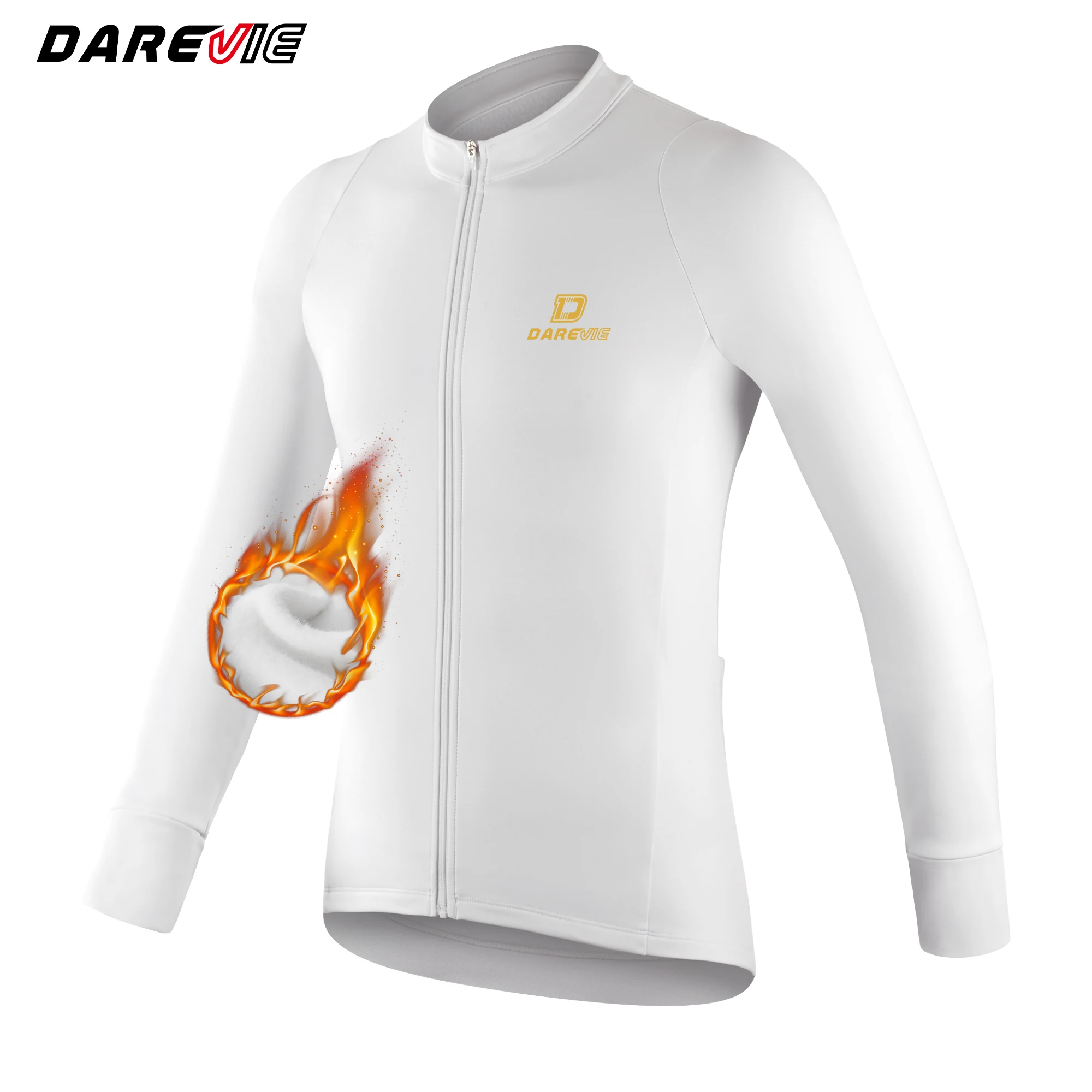 

DAREVIE Man Cycling Maillot Winter Keep Warm Water Repellent PRO Level Cycling Jersey Anti UV Non Slip Men's Cycling Clothing