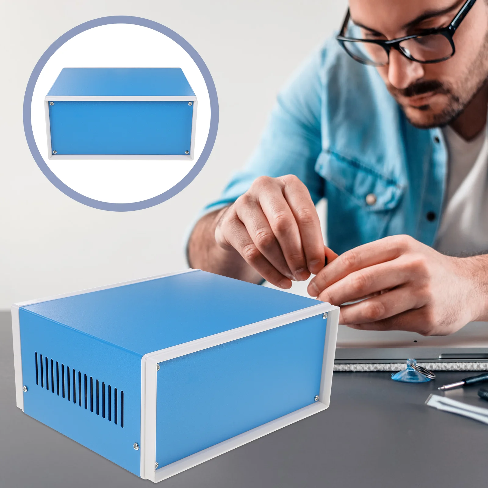 Organizer Electronic Junction Box Project Case Boxes für Electronics Cord Hider