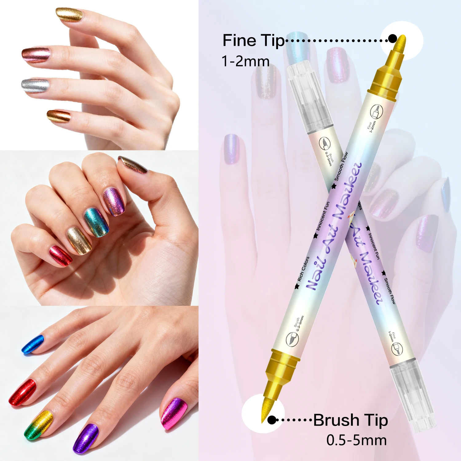 Bolígrafos de Doble Punta para - Nail Art One Stroke reseña y precio