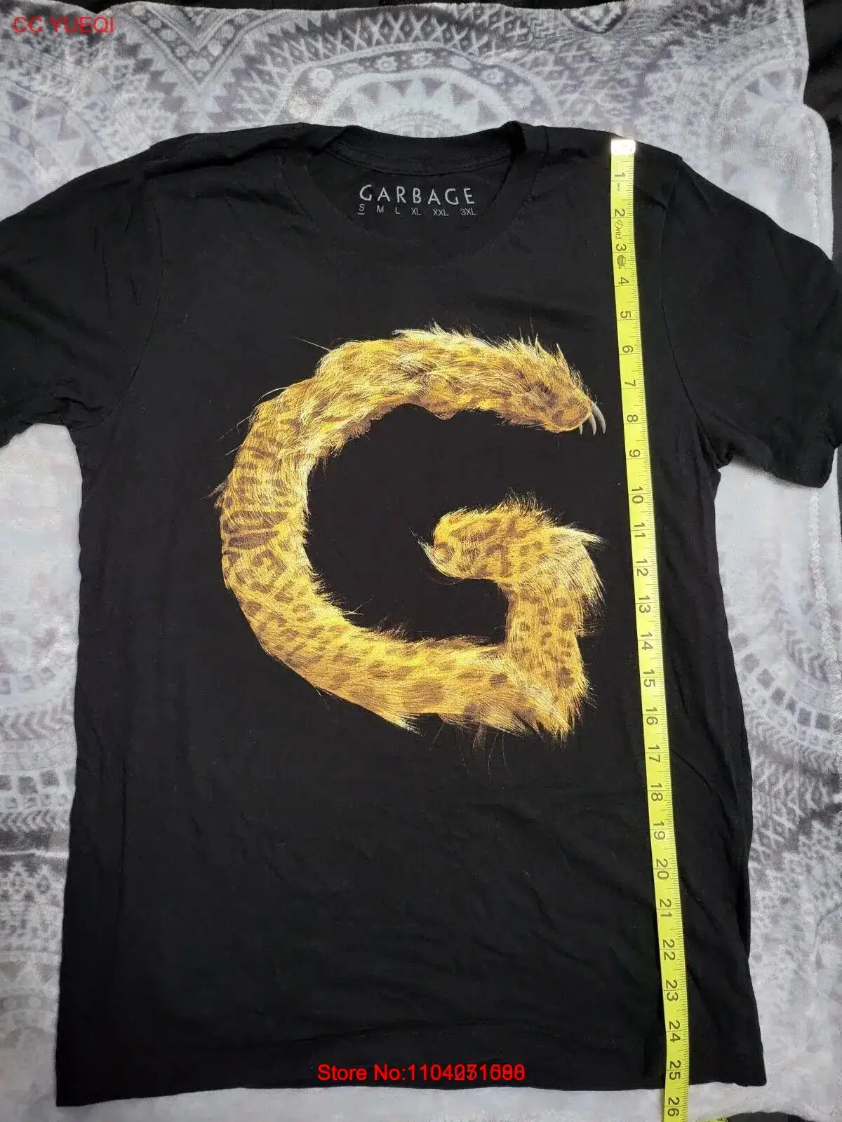 Garbage 2016 Tour Cheetah T Shirt, Small