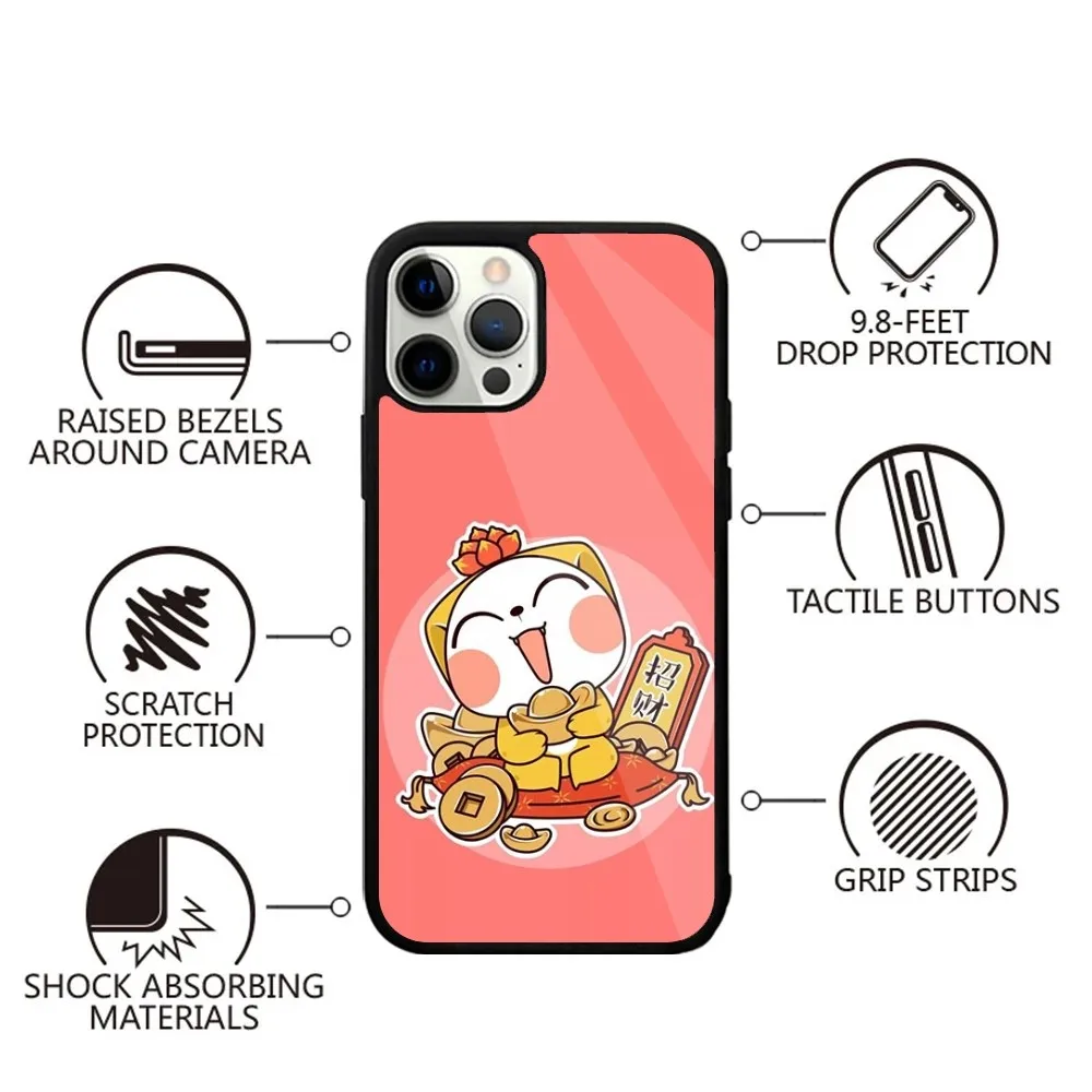 Riqueza arte estilo chinês caso de telefone para iphone 15,14,13,12,11,plus,pro,max mini magsafe carregamento magnético sem fio