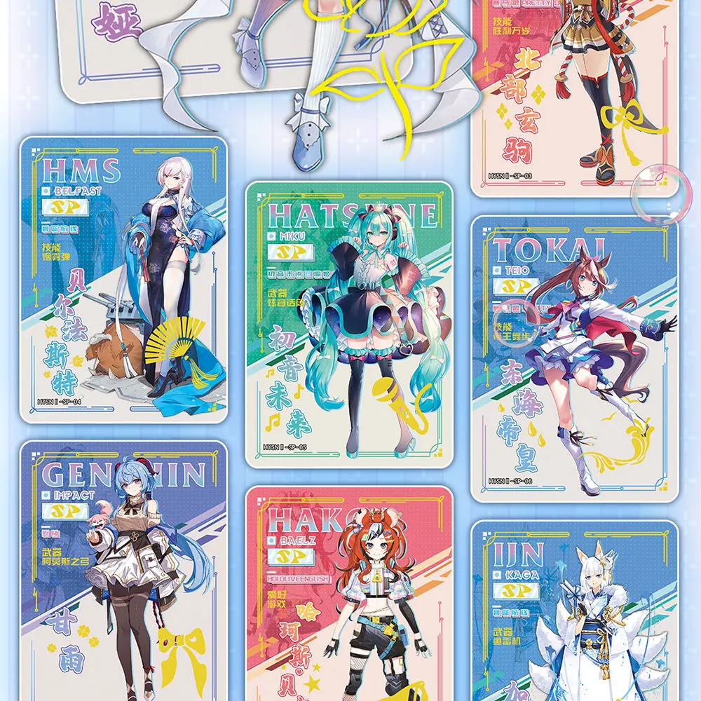 New Flower Girl 2 carte della dea carte della collezione Anime Hobby bellissime carte Bikini Suit Booster Box giocattolo per bambini regali di