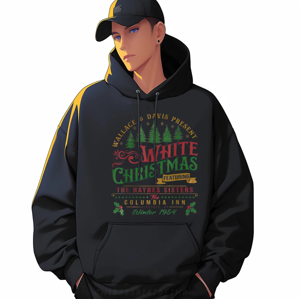 

White Christmas Wallace And Davis Haynes Sister Clothing Men's Clothes Printed Christmas Sweater