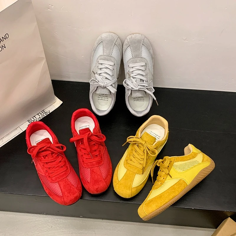 

Женская дышащая повседневная обувь с сеткой, новинка 2025, туфли на мягкой подошве с сеткой