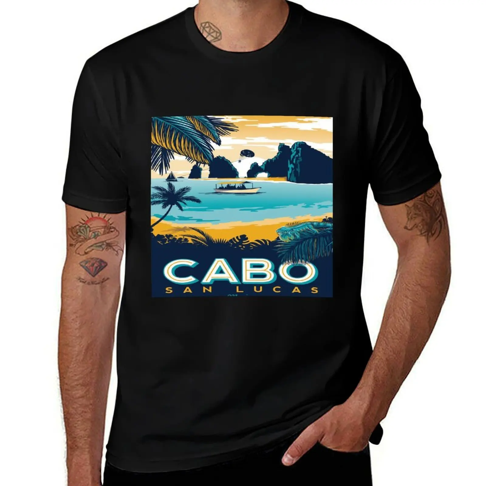Cabo San Lucas T-Shirt Active Wear Sports for Men T-Shirt