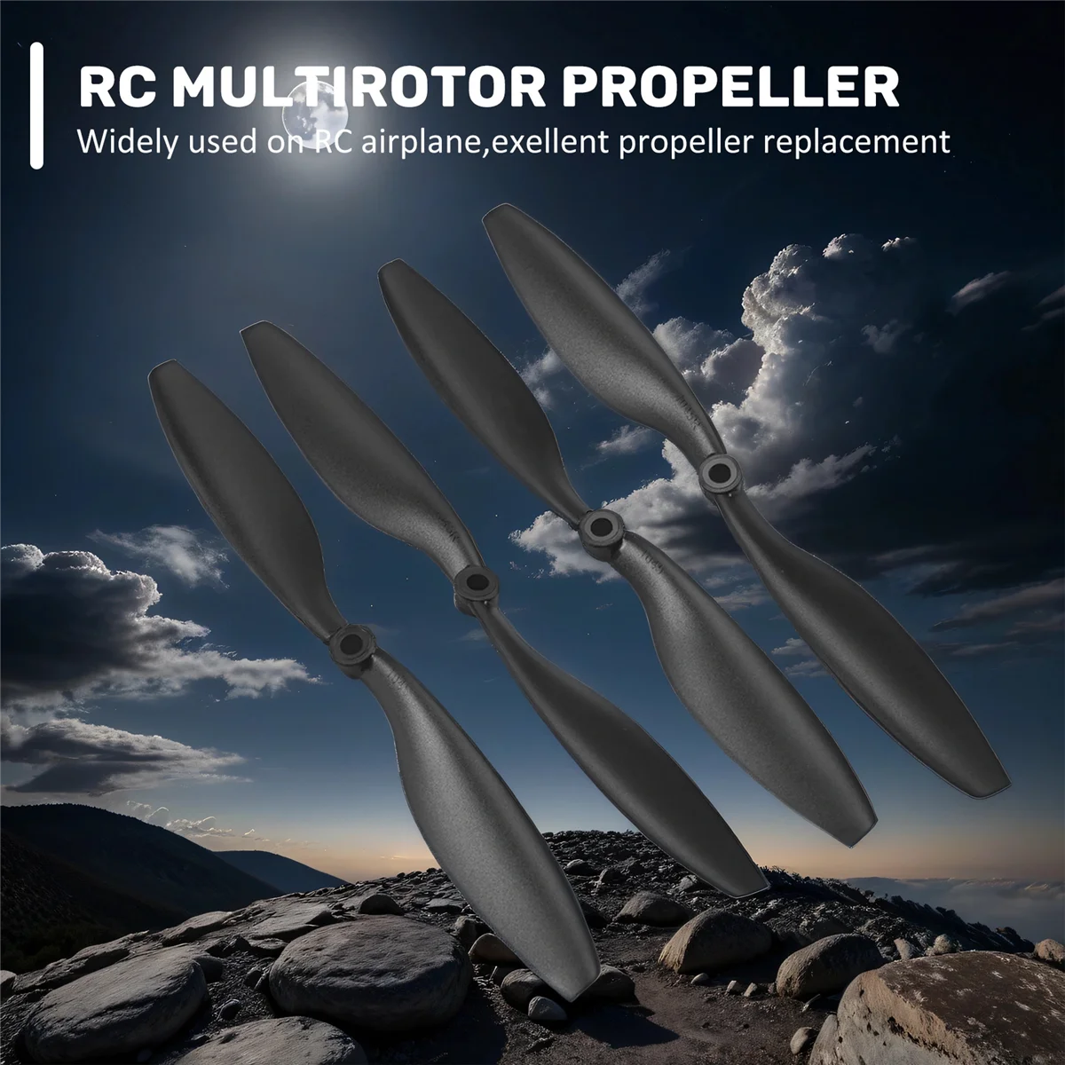 4x 1045 10 inch Dia 4.5 inch Pitch CW/CCW Rotating Propeller blades RC Quadcopter Prop