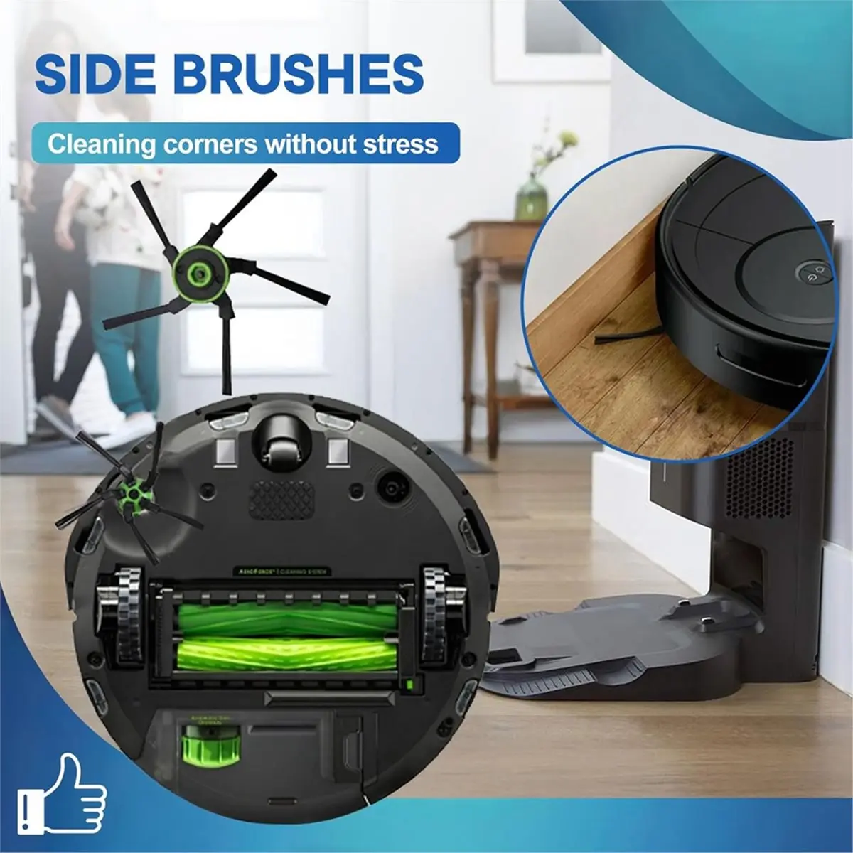 

(A25M) Сменные аксессуары для робота-пылесоса IRobot Roomba S9 (9150) S9+ S9 Plus (9550) серии S: щетки и фильтры