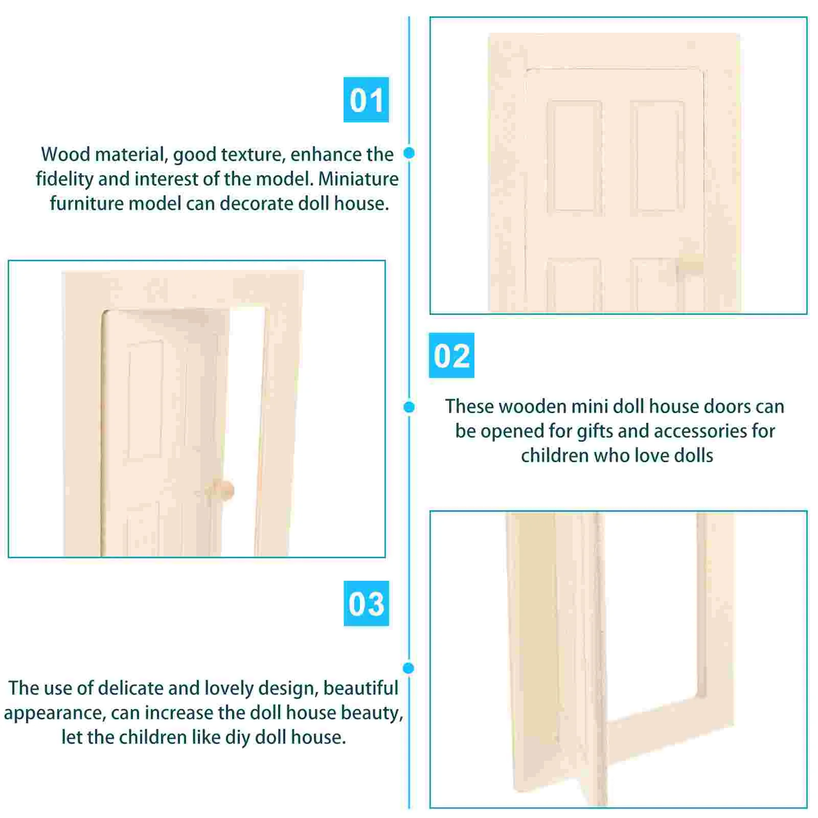 Деревянная дверь, миниатюры, украшение, модель дома, имитация игрушки, мебельные ворота