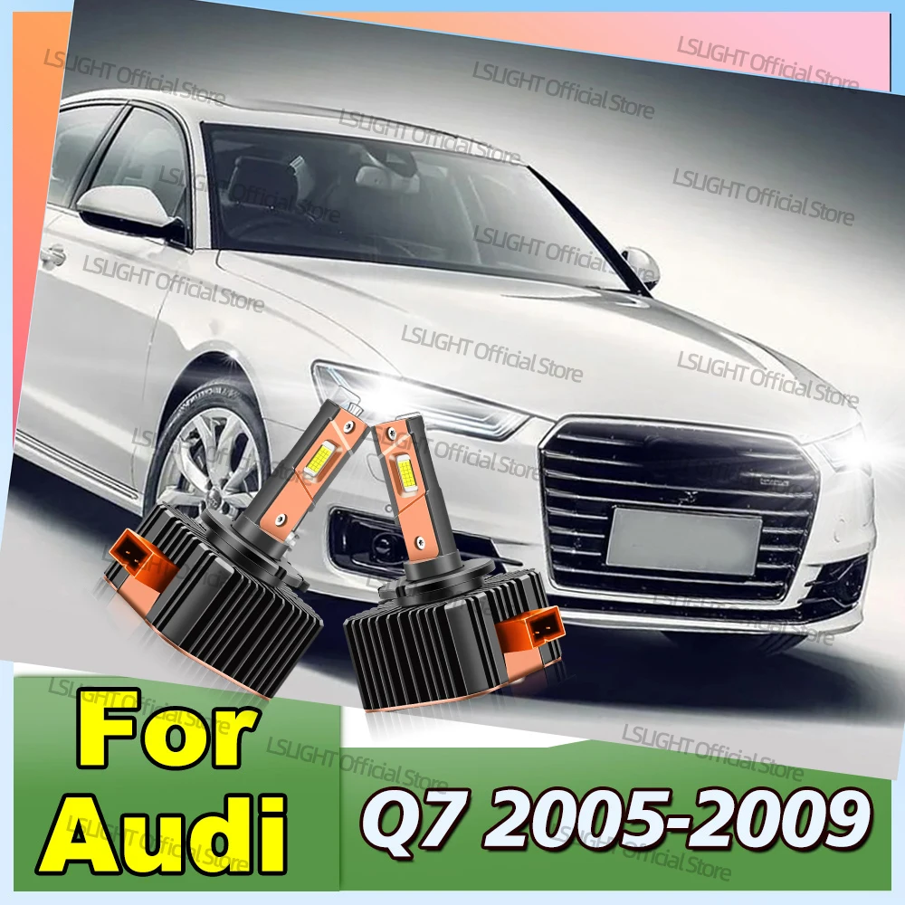 

2x HID к светодиодные фары D1S D1 CSP 3570 Лампы для Audi Q7 2005-2009 TT TTS TTRS MK2 (8J) 2007 2008-2014 Автоматические фары 30000LM