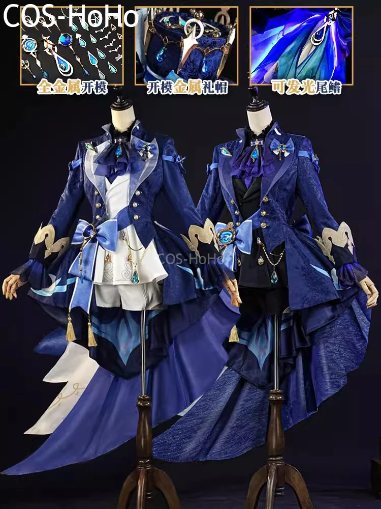 

COS-HoHo Genshin Impact Furina Game Suit Gorgeous Handsome Uniform Cosplay Costume Halloween Party Role Play Outfit S-XXL