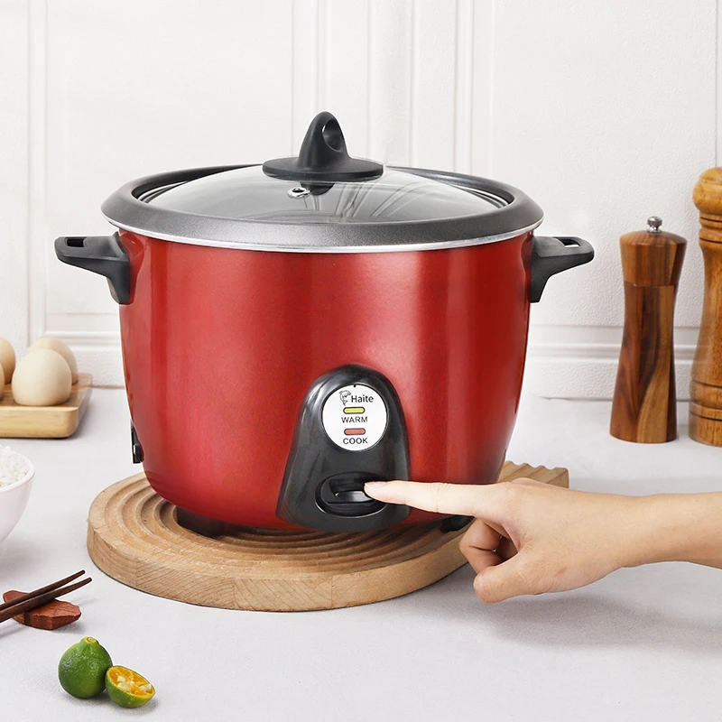 Large Capacity Electric Plastic Multi Function Rice Cooker Steamer Digital Timer Control Fast Cooking Measuring Cup Included