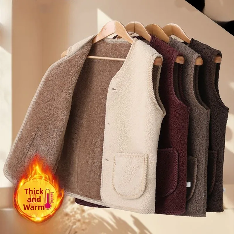 

Женский бархатный тюнет-жилет Thiened Lamb, теплая верхняя одежда, осенне-зимний модный женский жилет на хлопковой подкладке