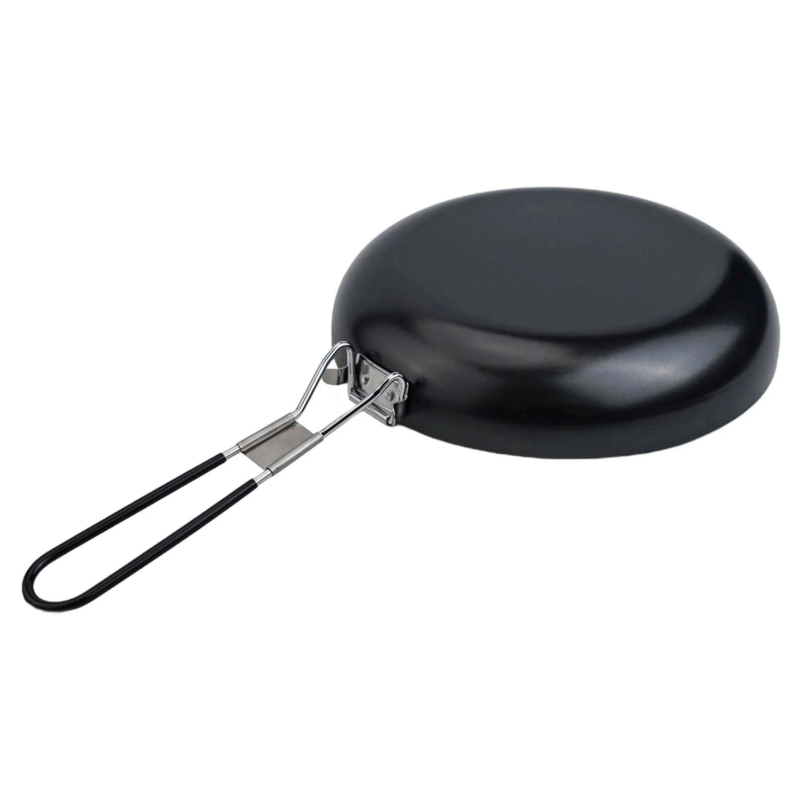 

9/12inch Camping Frying Pan Pot Foldable Handle Lightweight Non-stick Outdoor Picnic Portable Strong Travel Cooking Utensil Tool