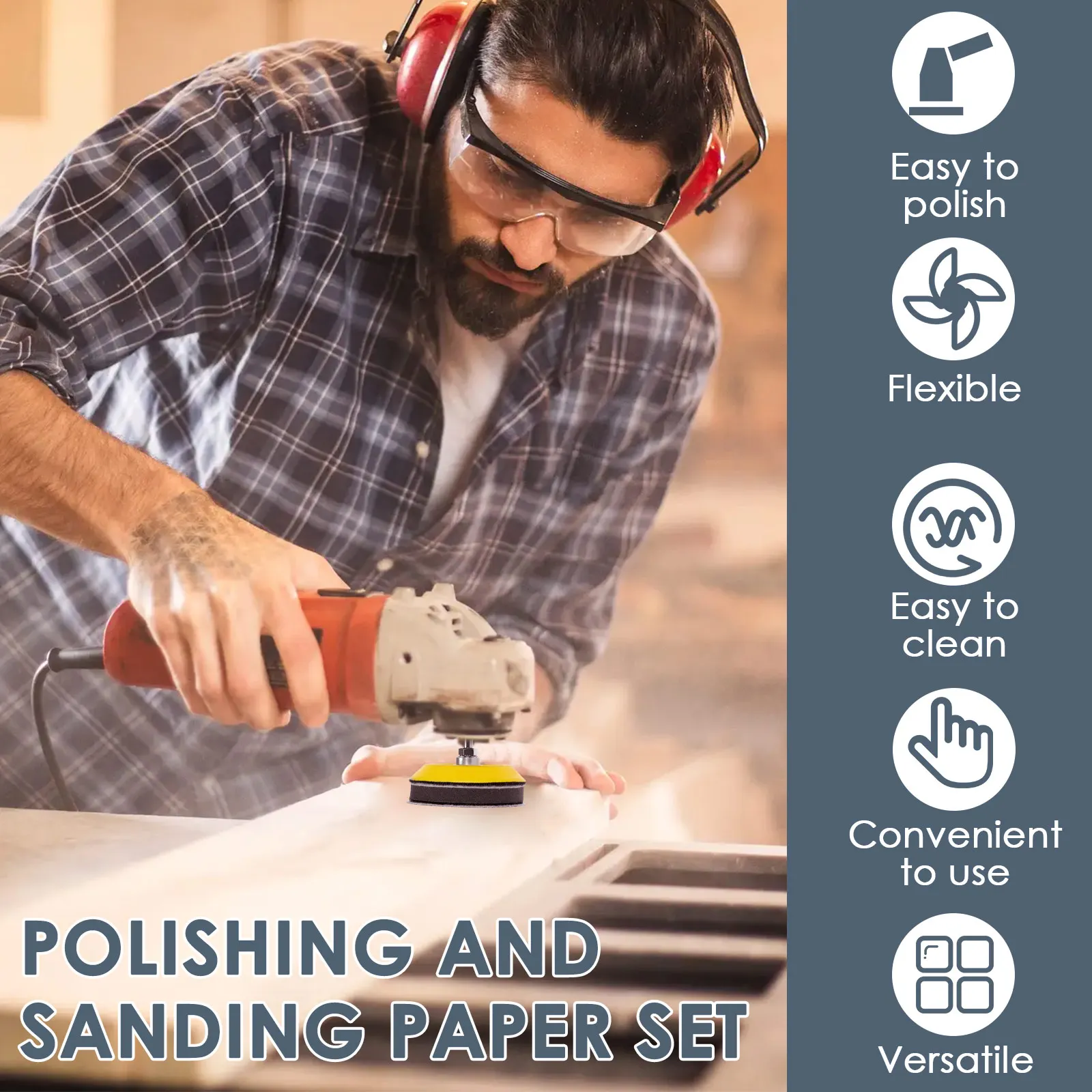 120 قطعة أقراص الصنفرة 3 بوصة الصنفرة 60-10000 حصى ساندر منصات القرص الرملي ورقة ساندر القرص أدوات جلخ لوحة تلميع مجموعة