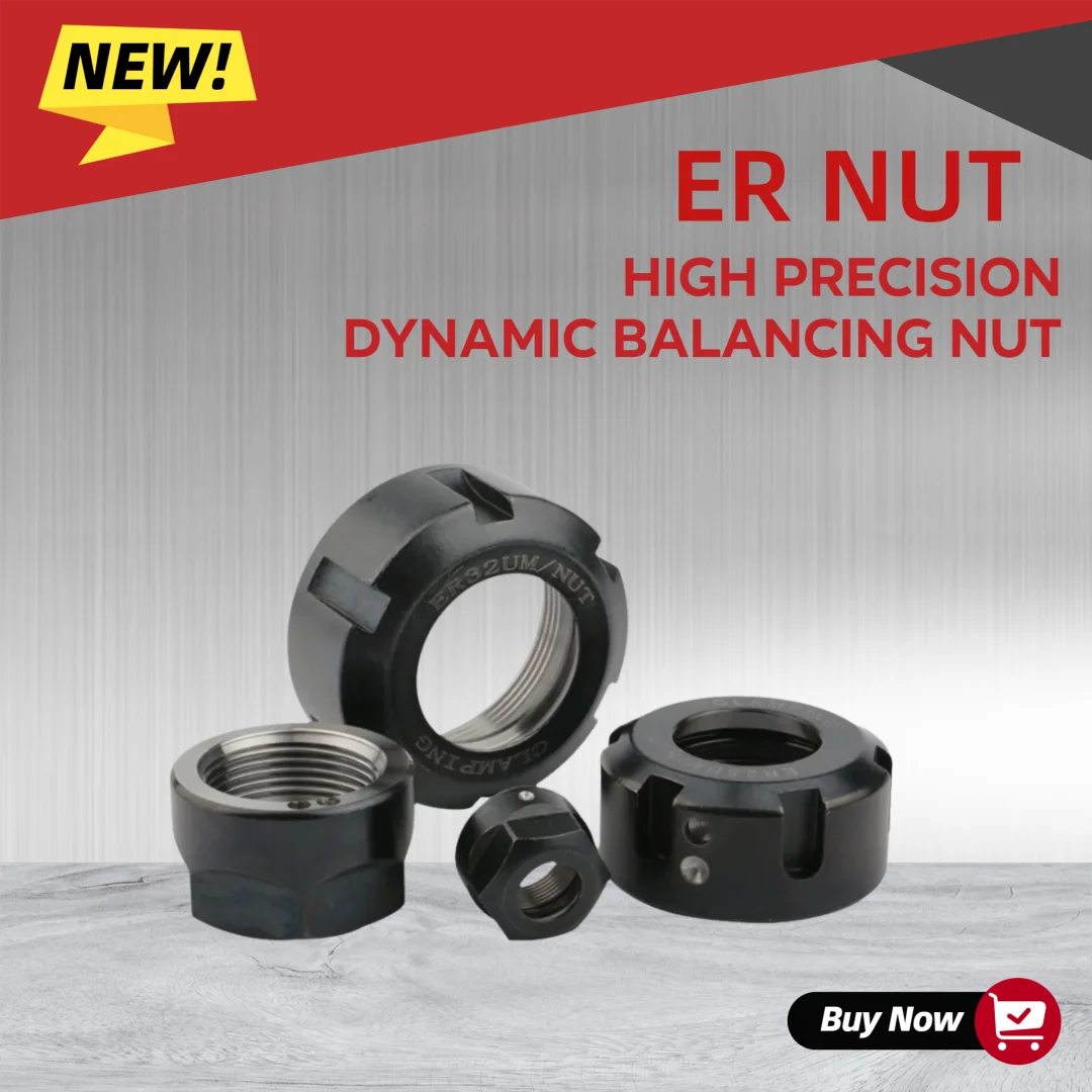 1Pcs Precision Balance Chuck Nut A UM Type ER8-40 Spring Collection Nut Clamping Suitable For CNC Milling And Engraving Machines