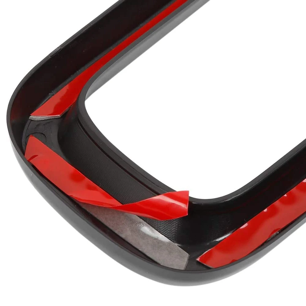 

T-Top-Rated-7Pcs Bright Black Front Grille Inserts Sticky Grill Cover Frame Trims Kit For Jeep Renegade 2015-2018